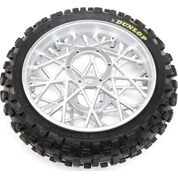 RC vybavení 1:4 Losi Promoto-MX Motorcycle: Kolo s pneu Dunlop MX53 zadní, disk chrom