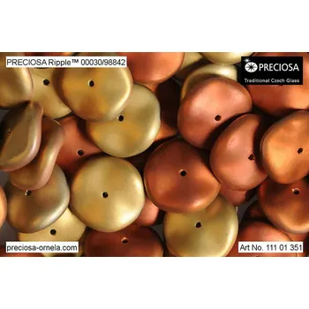 Korálek PRECIOSA Ripple™ č. 4 (12x4 mm) - 1 ks