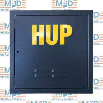 Revizní dvířka Dvířka pro plyn HUP do zdi 60x60cm PZ antracit