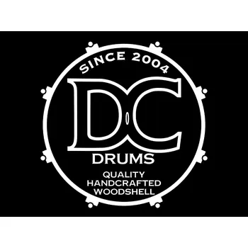 Blána LOGO DC DRUMS samolepící,bílé 71261