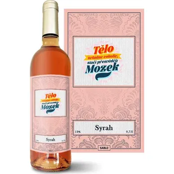 Víno Sablio Růžové víno Tělo zvládne cokoliv, stačí přesvědčit mozek: 0,75 l