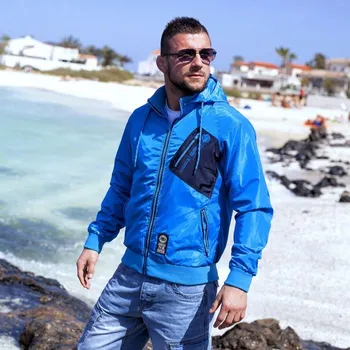 Pánská casual bunda PitBull West Coast - pánská bunda COLLWOOD královsky modrá M