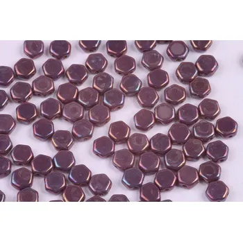 Korálek Dvoudírkový hexagon č. 128