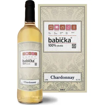 Víno Sablio Bílé víno Babička: 0,75 l