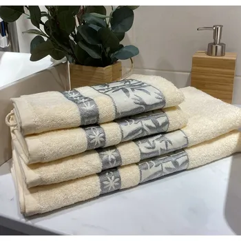 Ručník Caretrade Ručník Bamboo 50 x 90 cm, 500g/m2, krémový