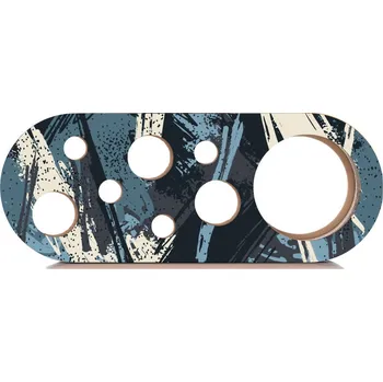 Ekomazlíček Škrabadlo pro kočky CHEESE ELIPSE colour Hloubka škrabadla: 20 cm, Motiv: Splashy