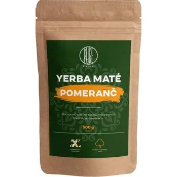 Fitness strava BrainMax Pure Organic Yerba Maté Pomeranč 500 g