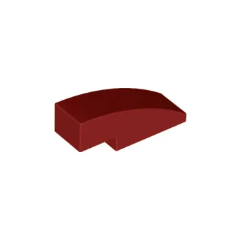 Dětské zboží 50950 Dark Red Slope, Curved 3 x 1 (Tmavě červený svah, zakřivený 3 x 1)