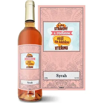 Víno Sablio Růžové víno Čas strávený s rodinou: 0,75 l