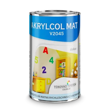 barva a nátěr na dřevo AKRYLCOL MAT Báze DEKOR akrylco V2045-V0003 1l transparentní