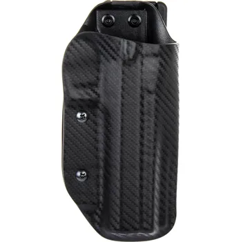 Příslušenství pro sportovní střelbu RH Holsters IPSC - CZ 75 TS Orange - sportovní kydexové pouzdro - carbon Pouzdro je pro: Levák