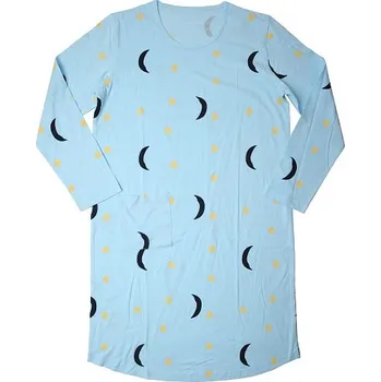 Dámské pyžamo Dámská noční košile sv.modrá Wolf D2341 (Dámská noční košile dlouhý rukáv)