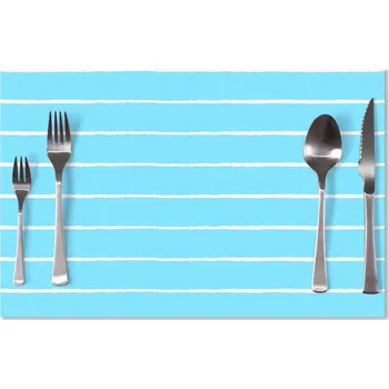 prostírání Sablio Prostírání Bílé linky na modré: 40x30cm