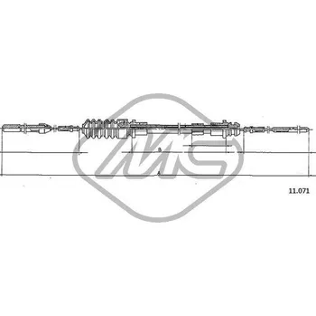 Lanko parkovací brzdy Lanko plynu, , 281721555K, Metalcaucho, 83816