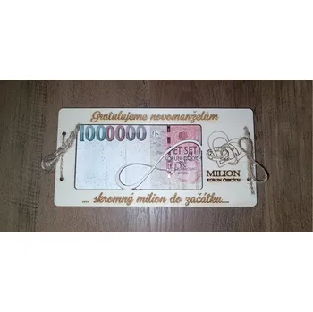 Dřevěné svatební přání - love