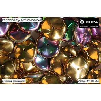 Korálek PRECIOSA Ripple™ č. 17 (12x4 mm) - 1 ks