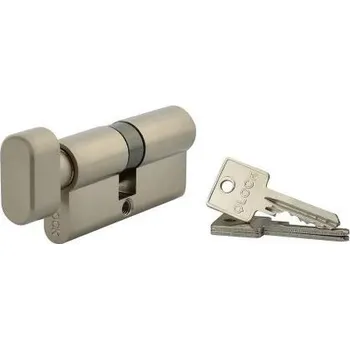 Vložka do dveří Cylindrická vložka 27,5 + 27,5 PZ-WC nikl