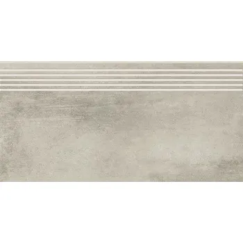 Dlažba CERSANIT Grava light grey schodovka 29,8x59,8 CER-OD662-074