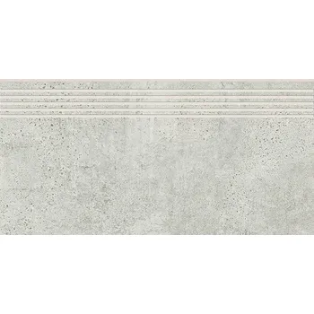Dlažba CERSANIT Newstone light grey schodovka 29,8x59,8 CER-OD663-072