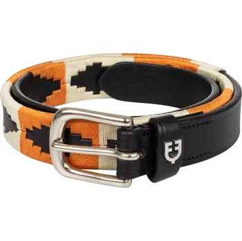 Opasek EQUESTRO Pásek kožený Polo N Equestro, černý Délka: 90 cm