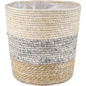 Obal na květináč Obal na květináč Ø 30 x 29 cm přírodní šedý