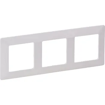 Elektrická zásuvka Legrand VALENA LIFE Rámeček trojnásobný BÍLÝ pro všechny typy mechanismů Valena Life /754003/