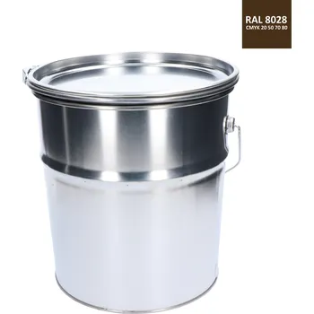 barva na kov Barva antikorozní polomatná na zinek 10 kg - zemní hnědá
