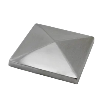 Zábradlí Ukončení stříška jeklu 100 x 100 mm, broušená AISI 304