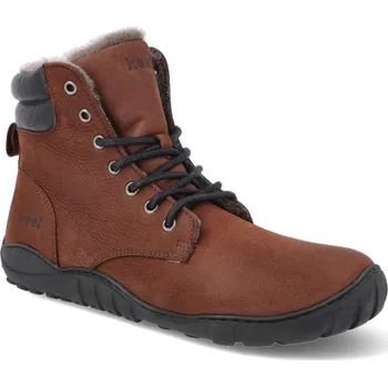 Dívčí zimní obuv Barefoot zimní boty Koel - Luka Lambwool Chocolate hnědé Velikost: 37