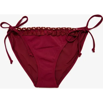 Dámské plavky Koton Tassel Detailní spodní díl bikin Koton tmavě červená 2299440