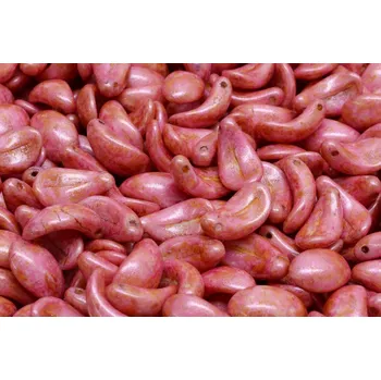 Korálek Korálky Zahnuté lístky č.1710 (7x13mm)