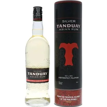 Whisky Tanduay Silver 5 let + tuba 0,7 l