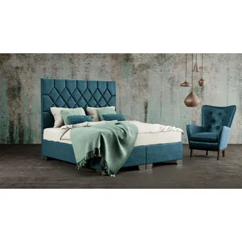 Úložný box Materasso Kontinentální čalouněná postel RHOMBUS boxspring ROZMĚR: 2x (80x200) cm - boxspring