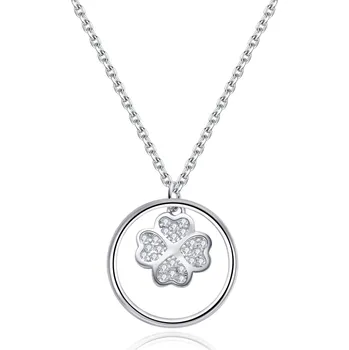 Náhrdelník NUBIS® Stříbrný náhrdelník čtyřlístek - NB-2347