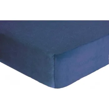 Prostěradlo DekorTextil Napínací prostěradlo FROTÉ Premium riflově modrá ROZMĚR: (š/d/v) 200 x 200 x 20 cm