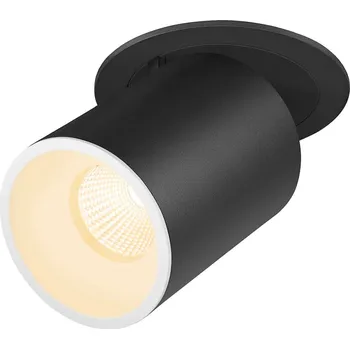 Bodové svítidlo BIG WHITE (SLV) NUMINOS PROJECTOR L stropní zápustné svítidlo, 3000 K, 55°, válcové, černé/bílé 1007054