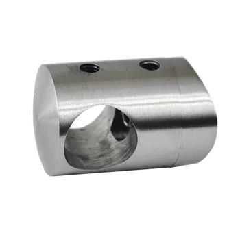 Držák tyče ø 16 mm na trubku ø 48,3 mm, broušená AISI 304