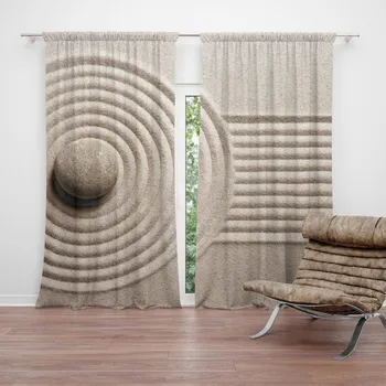 Závěs Sablio Závěs Otisk v písku: 2ks 140x250cm