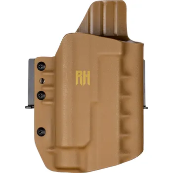 Příslušenství pro sportovní střelbu RH Holsters FROGY - Glock 17/22/31 + Streamlight TLR-1 HL - vnější kydexové pouzdro - poloviční sweatguard - coyote hnědá Pouzdro je pro: Pravák