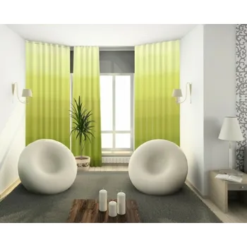 Závěs DekorTextil Dekorační závěs OXY Vodorovná duha - zelená