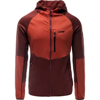Pánská mikina Pánská Mikina HI-TEC CAMIL M000150158 – Vínová M