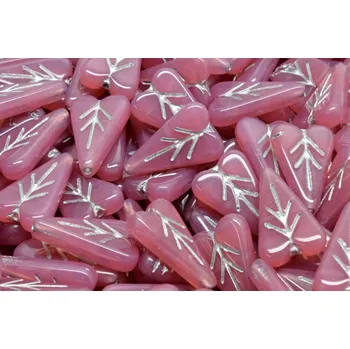 Korálek Lístek ve tvaru srdce č.3526 (16x11mm)