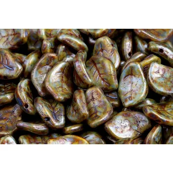 Korálek Korálky lístek č.1631 (9x14mm)