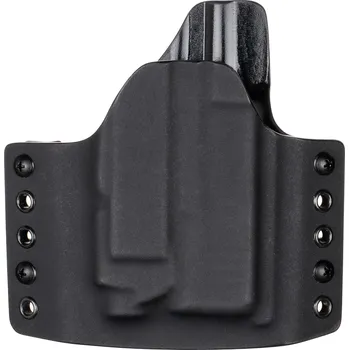 Příslušenství pro sportovní střelbu RH Holsters OWB - Glock 43X Rail MOS + Surefire XCS - vnější kydexové pouzdro - poloviční sweatguard - černá/černá Pouzdro je pro: Levák