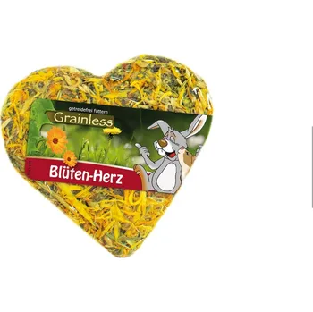 Krmivo pro hlodavce JR Farm Grainless srdce z květů 90 g 3x90g