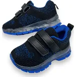 Sport Chlapecké modré tenisky na suchý zip 09 Barva: Modrá, Velikost: 22