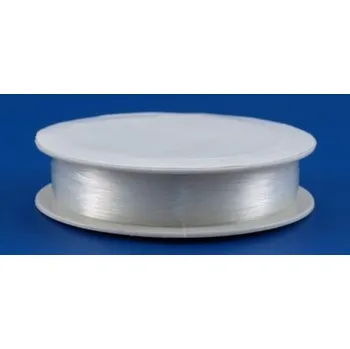 Korálek Vlasec silikon elastický 0,6mm návin 12m cívka