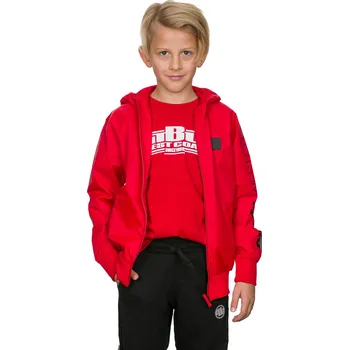 Pánská bunda PitBull West Coast - dětská bunda ATHLETIC SLEEVE červená 134
