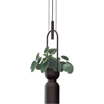 Luxcambra Designové svěšené svítidlo s květináčem Oxygen Barva: Černá 1531