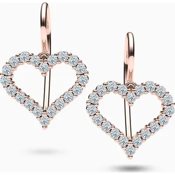 Náušnice Korbička Šperky Dětské náušnice 005 - Zirkony -bílé zlato/žluté zlato/červené zlato